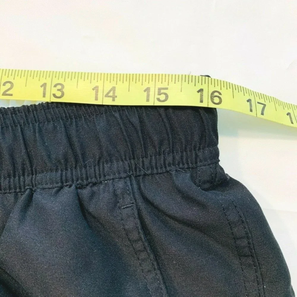 Vintage Nike Swoosh Swim Trunks Board Shorts Mesh Brief Lined‎ XL Black EUC